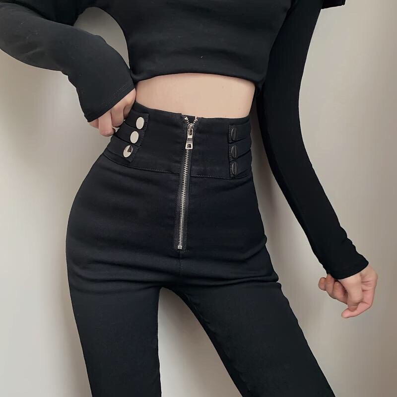 Quần Giả Bò Co Dãn Kéo Khoá { Sẵn Hàng } | BigBuy360 - bigbuy360.vn