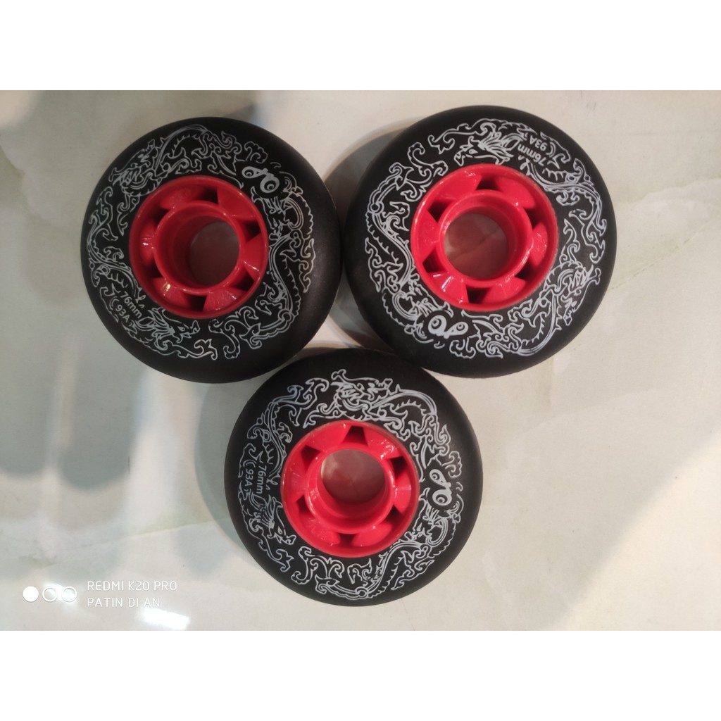 Combo 8 bánh Slide Rồng Cho Giày Patin 76mm,  Hàng chất lượng cao, anh em choi qua đều biết
