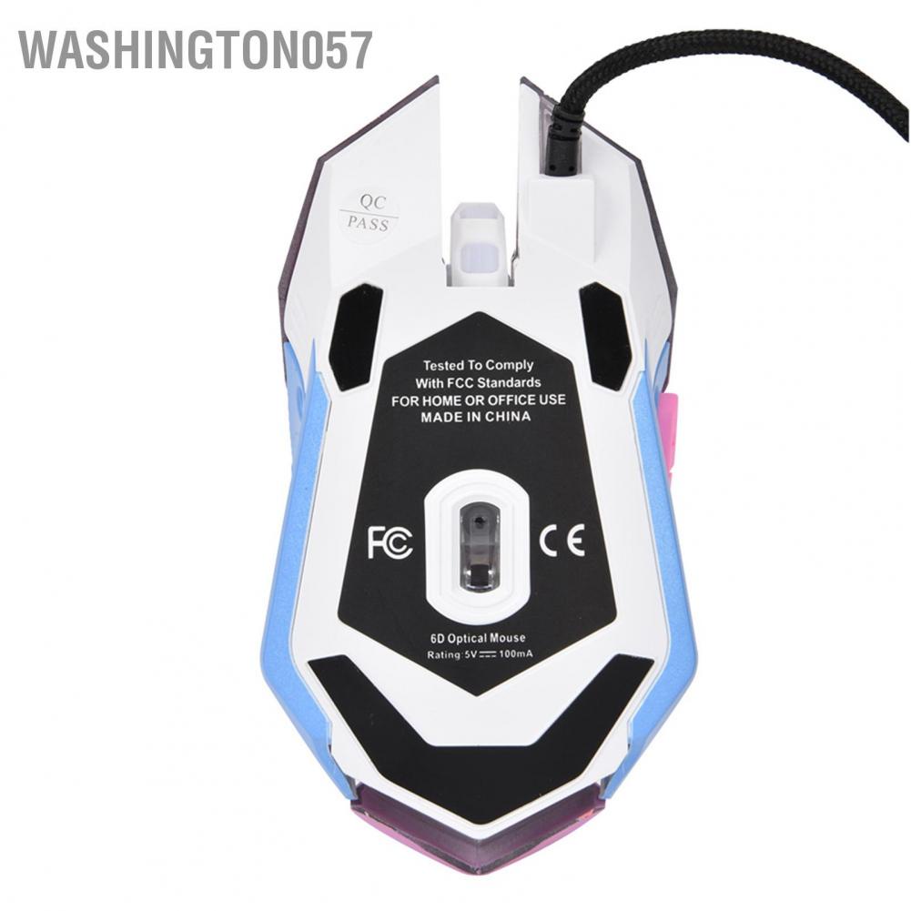 Washington057 Washington057 Chuột chơi game màu hồng có độ nhạy cao 3200DPI Thoải mái khi cầm dây