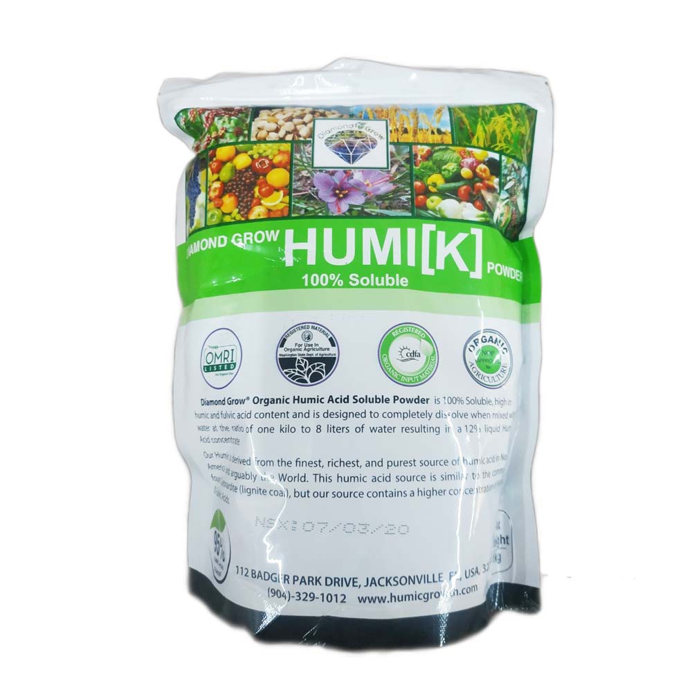 Humic Mỹ Diamond Grow Humi[K] Powder Axit Humic Mỹ 1kg: Ra rễ mạnh
