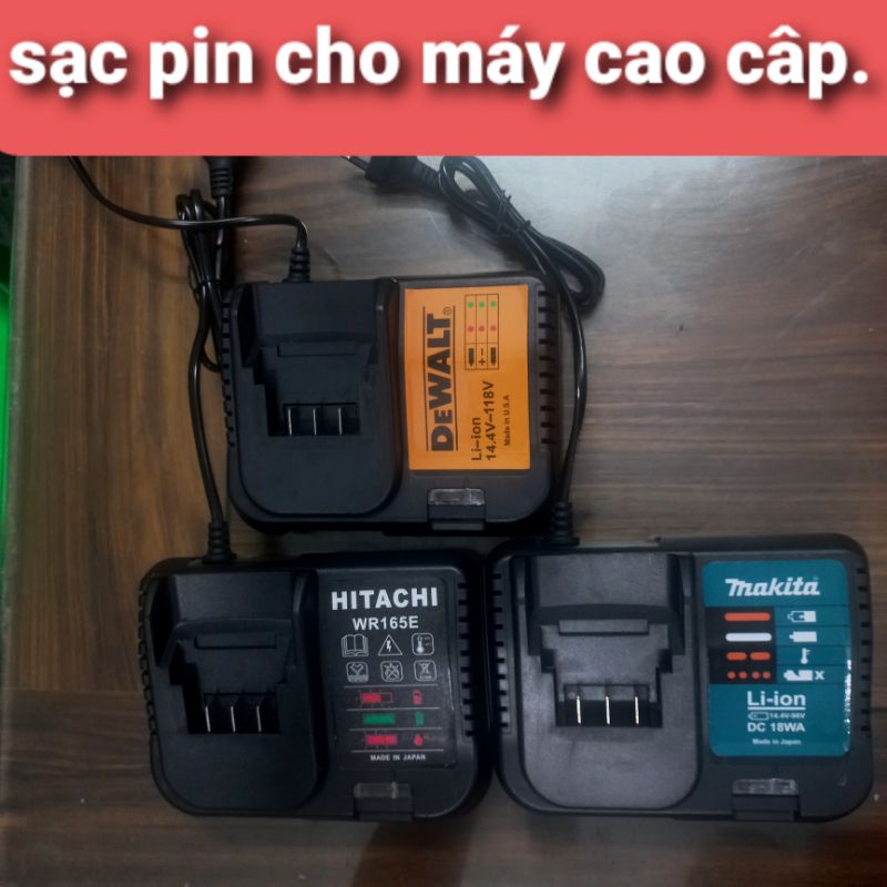 Sạc pin dewalt 20v, sạc pin makita 20v, sạc pin hitachi 20v