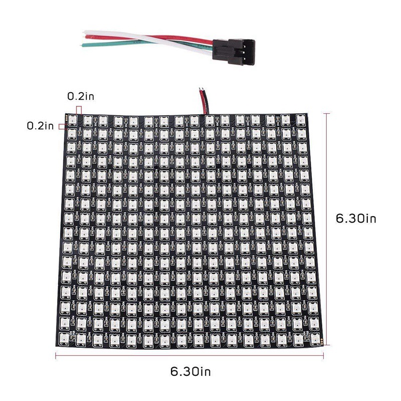 Bảng Đèn LED RGB 16X16 WS2812B Đa Dụng Chất Lượng Cao