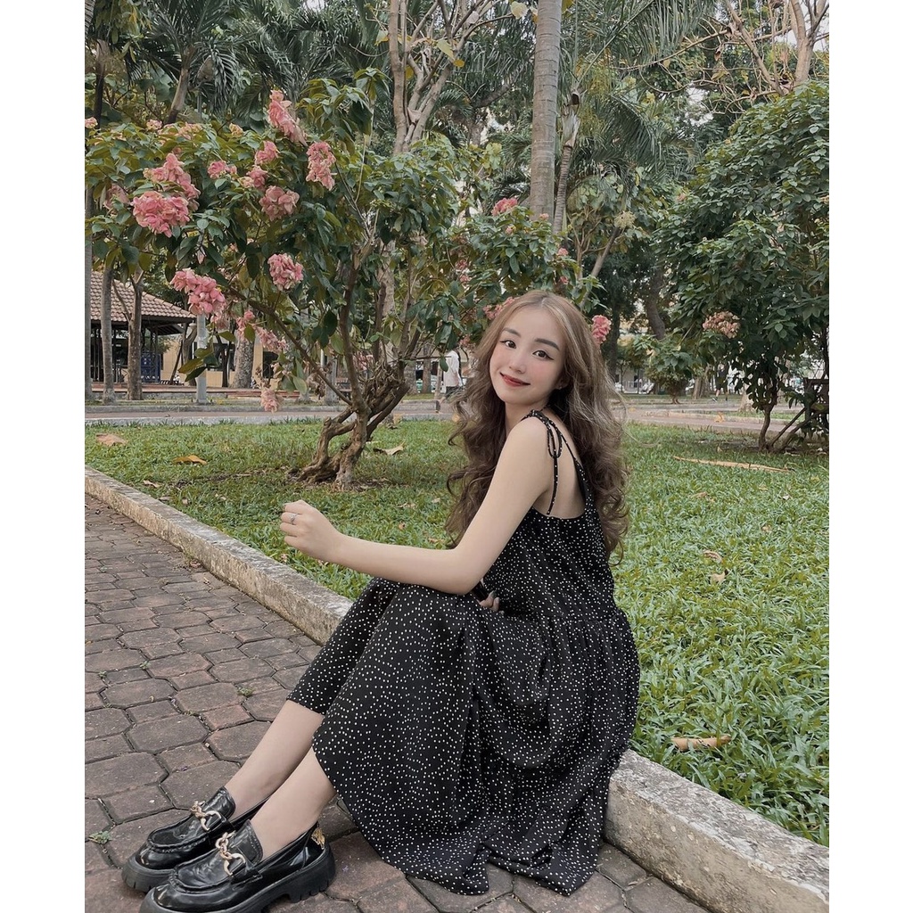 Váy  chấm bi Quảng Châu CHANREEN