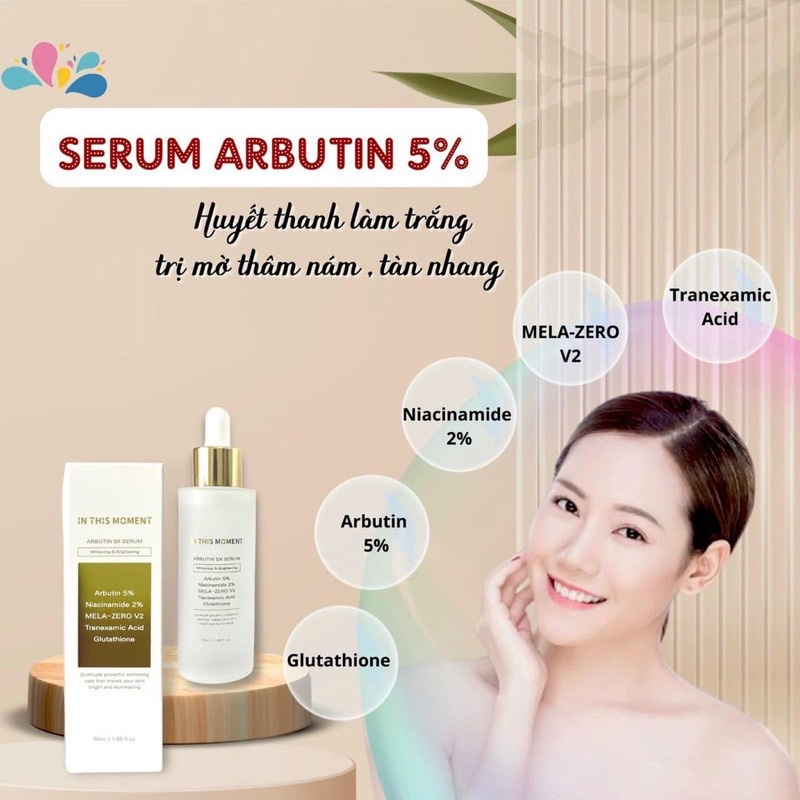 Tinh chất Serum ARBUTIN 5% Mela Zero  𝐓𝐈𝐍𝐇 𝐂𝐇𝐀̂́𝐓 𝐒𝐈𝐄̂𝐔 𝐂𝐇𝐔𝐘𝐄̂̉𝐍 𝐇𝐎́𝐀 𝐌𝐄𝐋𝐀𝐍𝐈𝐍 Đ𝐄𝐍 𝐓𝐇𝐀̀𝐍𝐇 𝐓𝐑𝐀̆́𝐍𝐆