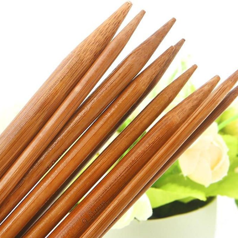 Set 18 Cặp Móc Đan Len 32 &quot;80cm 18 Size Bằng Tre Thiên Nhiên