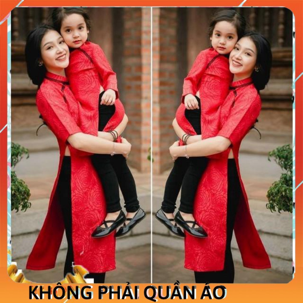 Rập đôi áo dài cách tân Mẹ (S-XXL) và Bé ( 1-8 tuổi)