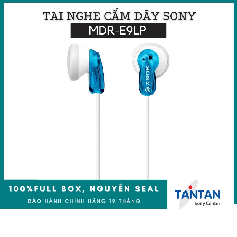 Tai nghe NHÉT TAI Sony MDR-E9LP | FREESHIP | Bộ màng loa 13,5 mm - Dây 1,2 m - Jack cắm 3.5mm - Miếng đệm tai