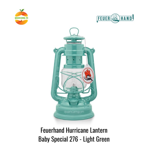 Đèn bão đèn dầu cổ điển cắm trại dã ngoại Baby Special 276 Feuerhand - Chính hãng Đức