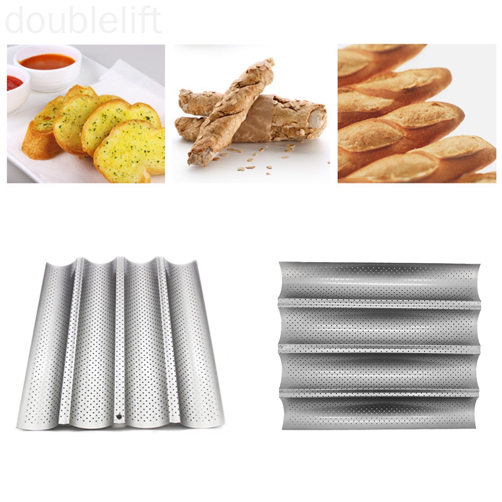 Khuôn Nướng Bánh Mì Kiểu Pháp 4 Ngăn Bằng Thép Carbon Chống Dính Tiện Dụng