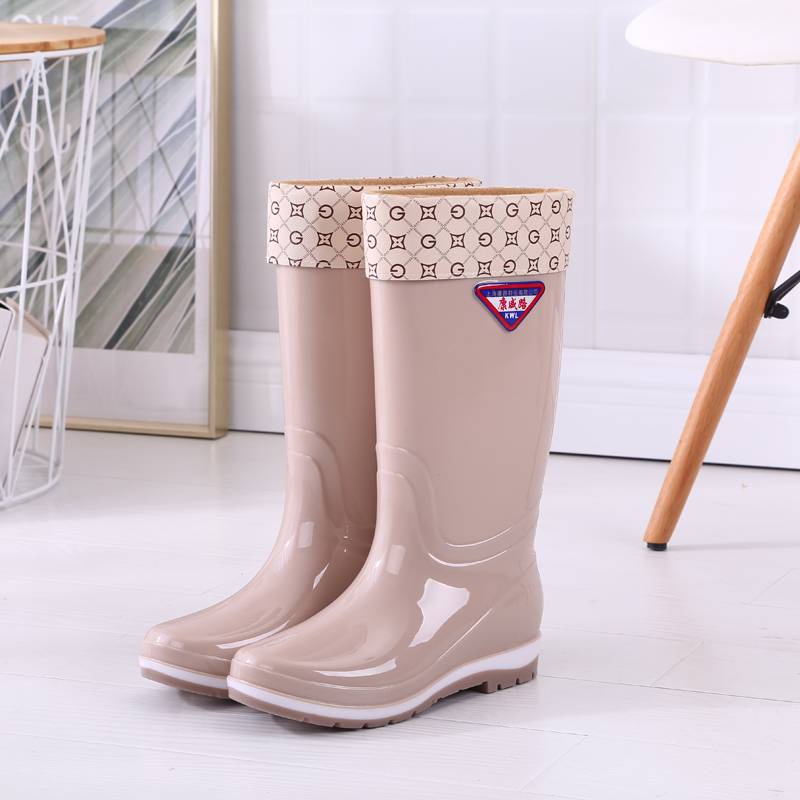 Ủng Đi Mưa Cổ Cao Chống Trượt Thời Trang