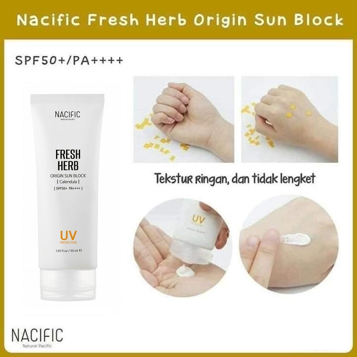 Kem Chống Nắng Trắng Da, Kiềm Dầu NACIFIC Fresh Herb Origin Sun Block Calendula 50ml