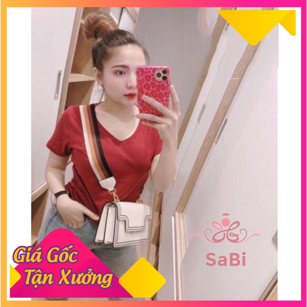 [VIDEO THẬT] Áo thun GAP tay ngắn cổ tim hot 2020 FREE SIZE 40 - 65KG - Áo phông nữ giấy SABI SHOP | BigBuy360 - bigbuy360.vn
