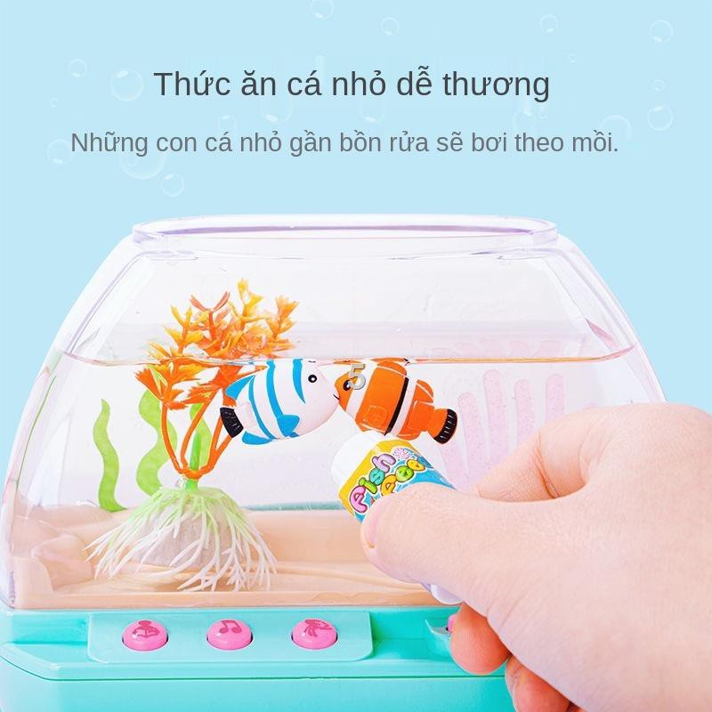 Hmô phỏng bể cá điện trẻ em Xiaoling niềm vui cá cảnh nuôi cá nước đồ chơi cô gái 3-6 tuổi Douyin net người nổi tiếng