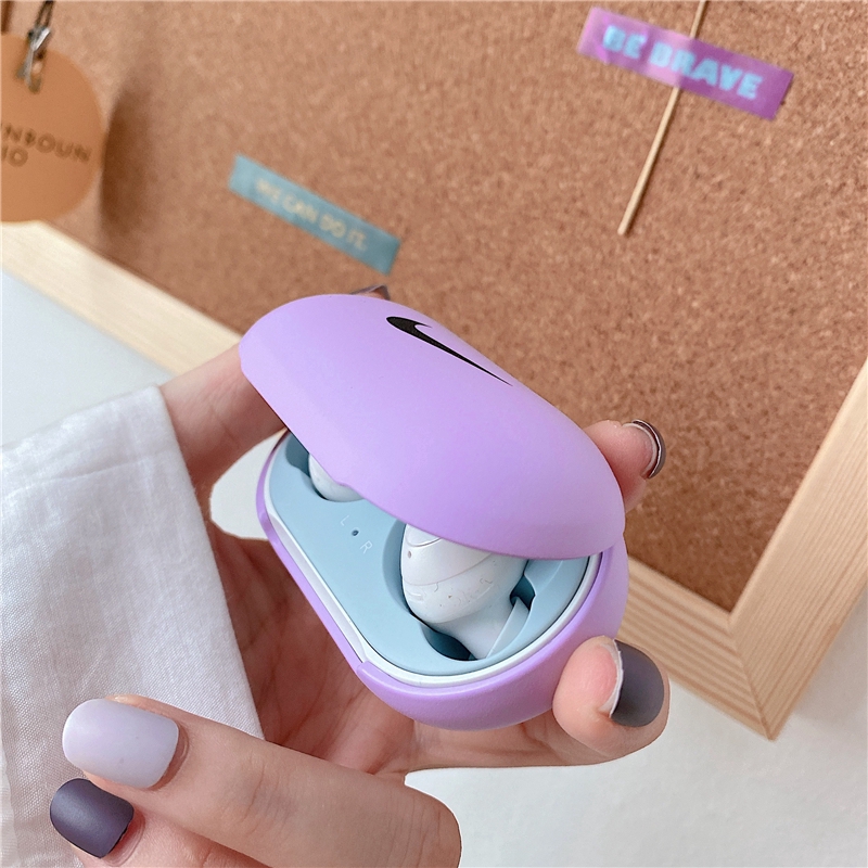 Vỏ bảo vệ hộp sạc tai nghe Samsung Galaxy Buds 2 Bud 2 plus màu xanh dương/xanh lá cứng