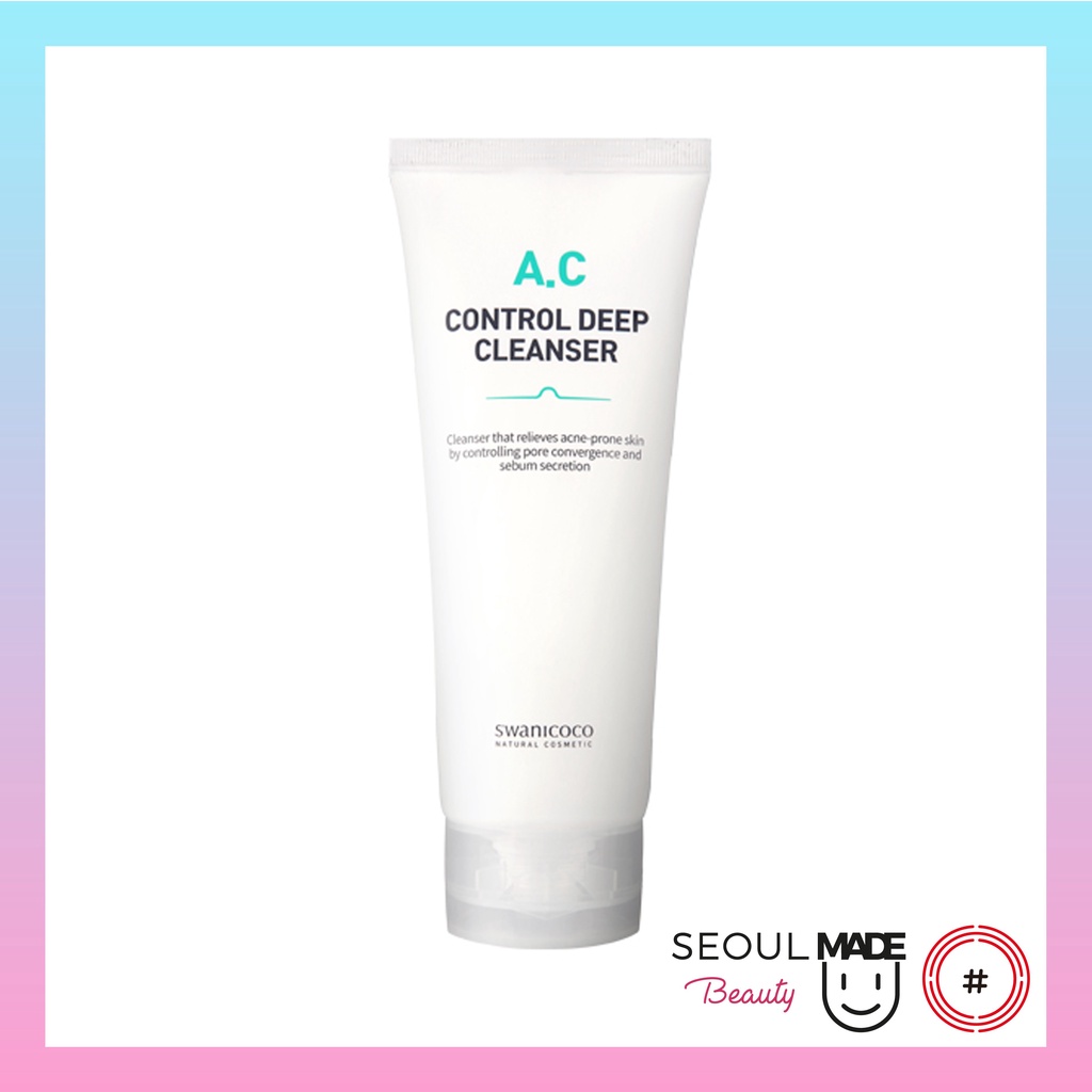 Sữa Rửa Mặt Hạn Chế Nhờn Mụn SWANICOCO AC CONTROL DEEP CLEANSER_Mỹ phẩm Hàn Quốc chính hãng