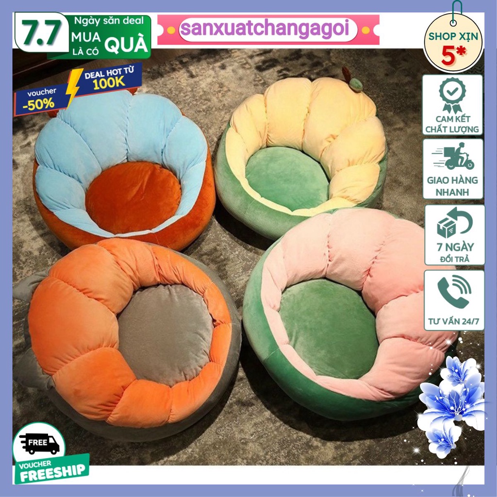 Ghế Lười Tựa Lưng Đệm Bông Hình Hoa Quả,có 4 màu lựa chọn-sanxuatchangagoi