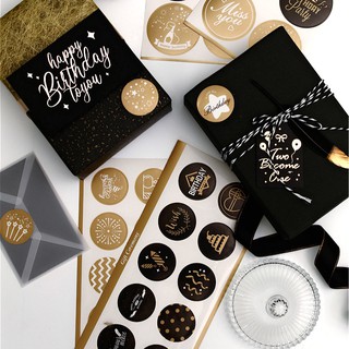 Sticker dán trang trí hộp quà, thiệp, gói quà