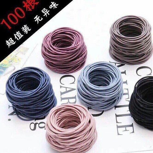 Hộp 100 dây cột tóc cho mẹ và bé