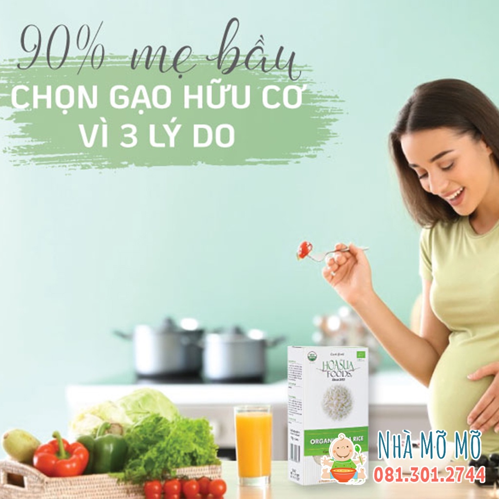 Gạo Trắng Hữu Cơ Hoa Sữa Nấu Cháo Nấu Cơm Cho Bé Ăn Dặm - Nhà Mỡ