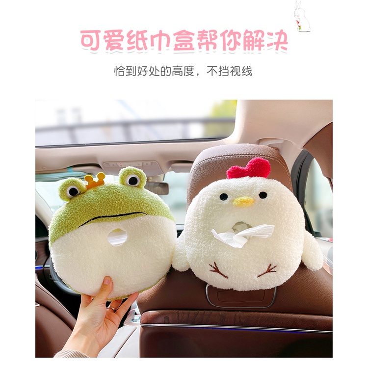 Hộp Đựng Khăn Giấy Hình Chim Cánh Cụt Hoạt Hình Sáng Tạo Thông Dụng Cho Xe Hơi