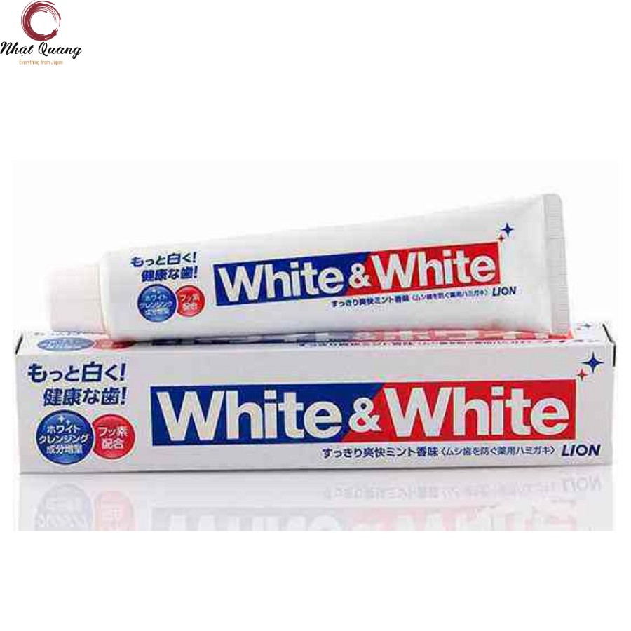 🍃🍃KEM ĐÁNH TRẮNG RĂNG WHITE & WHITE 150g🍃🍃