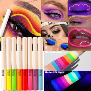 [Hàng mới về] Kẻ Mắt Nước Màu Neon Dạ Quang Trang Điểm Độc Đáo Nổi Bật 8 Màu Tùy Chọn