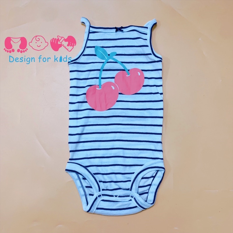 (Size 0- 3m) Body chip ba lỗ / hai dây / cánh tiên / tay bèo hàng xuất dư các hãng cho bé