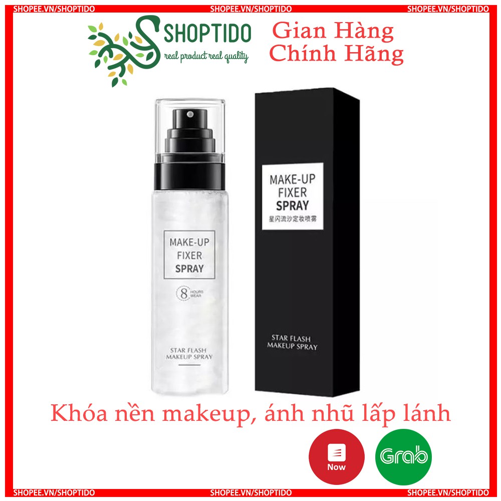 Xịt khoáng khóa nền trang điểm Hanumu ánh nhũ, giữ lớp makeup Fixer Spray 100ml NPP Shoptido | BigBuy360 - bigbuy360.vn