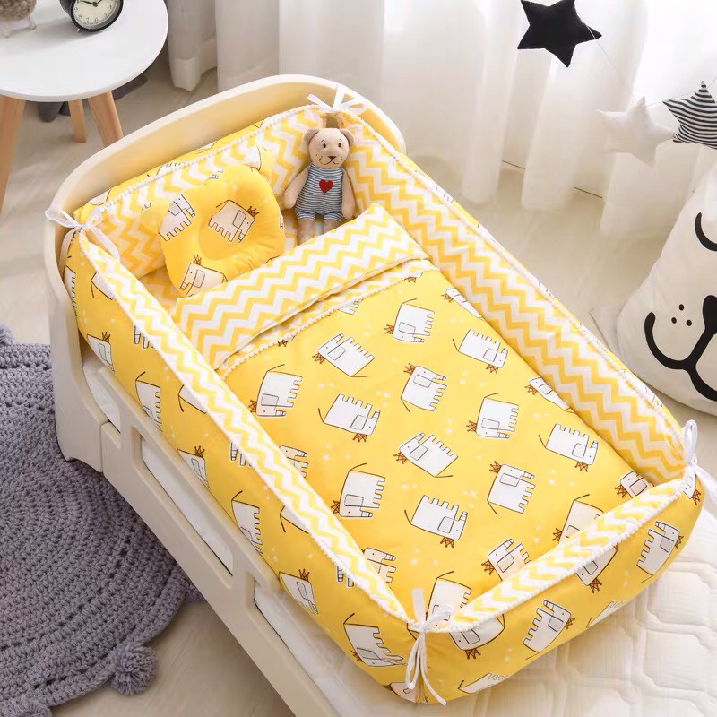 Set Nôi Hình Vuông Kèm Chăn Và Gối Cho Bé Baby Dreams
