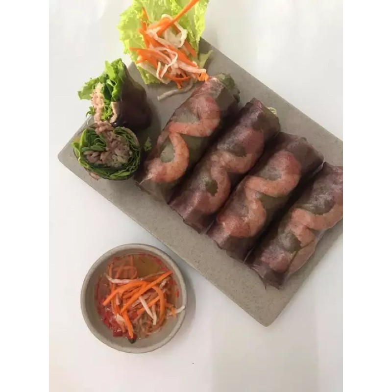 500gr Bánh tráng gạo lứt tím Cát Thuỷ (bánh tráng huyền mễ)