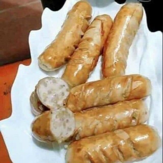 Xúc xích cốm non. Thơm ngon