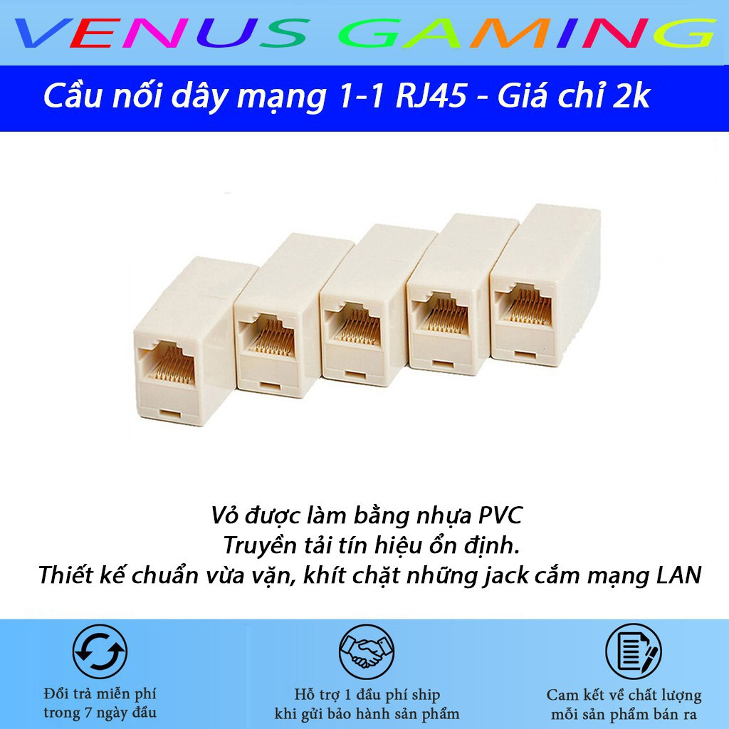 Cầu nối dây mạng 1-1 RJ45 - Giá chỉ 2k