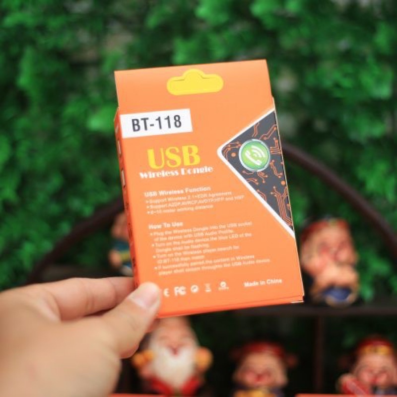 USB Bluetooth Dongle BT-118 kết nối âm thanh không dây đa năng