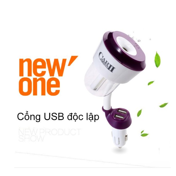 Máy phun sương 2 cổng USB dùng trên ô tô CAR nanum II