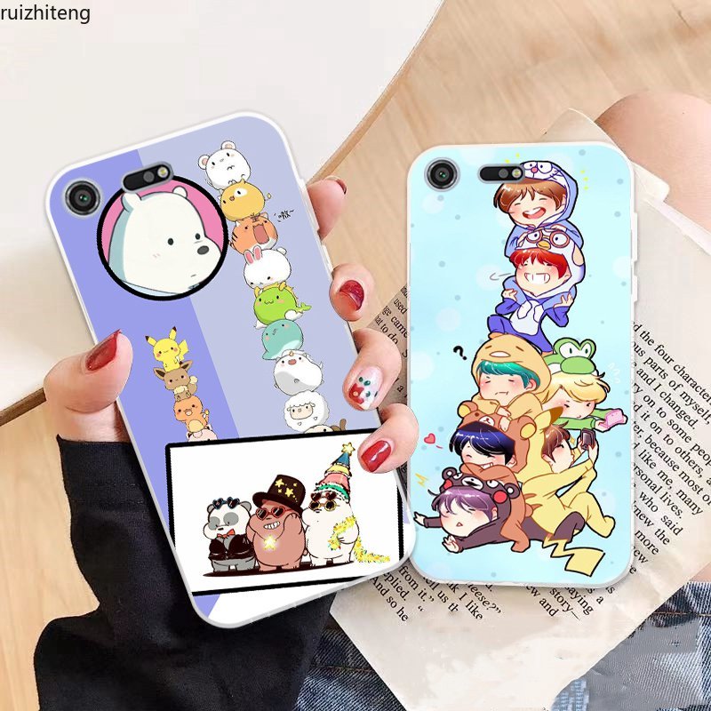 Ốp điện thoại TPU silicon mềm họa tiết 3 chú gấu 5 cho Sony Xperia Z3 Z5 Xz1 Xz2 Xz Premium Xz3 Xz4 Compact