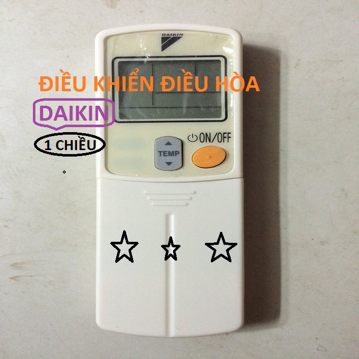 ĐIỀU KHIỂN ĐIỀU HÒA DAIKIN 1 CHIỀU - Remote ĐIỀU KHIỂN MÁY LẠNH Daikin thường TẶNG PIN VÀ BẢO HÀNH ĐỔI MỚI