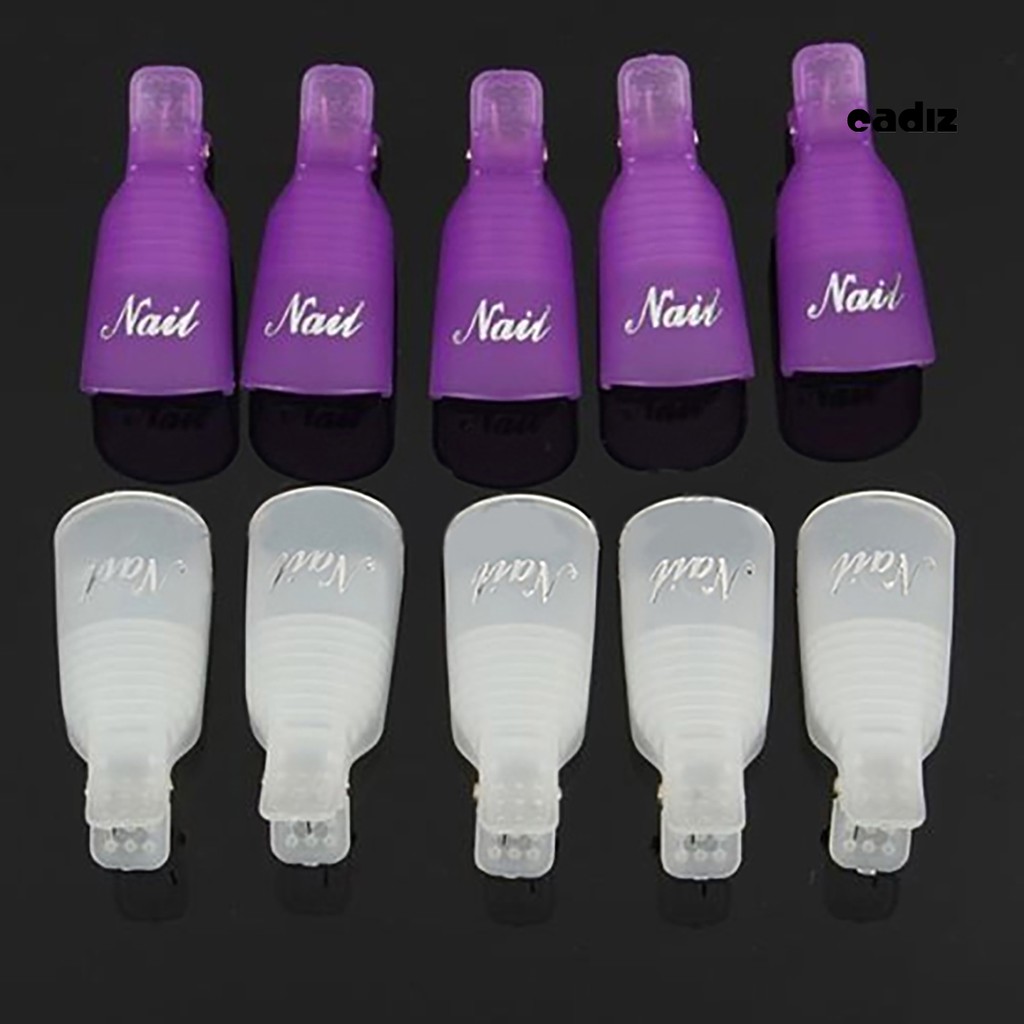 [Hàng mới về] Bộ 10 Kẹp Tẩy Sơn Móng Tay Thiết Kế Tiện Dụng Nhỏ Gọn