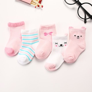 5 đôi tất vớ lưới sơ sinh cho bé (0-12 tháng)