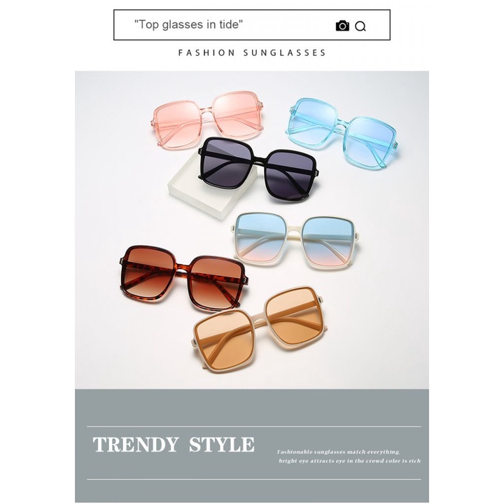 Gradient Thời trang Khung vuông kính mát dành cho nam giới và phụ nữ