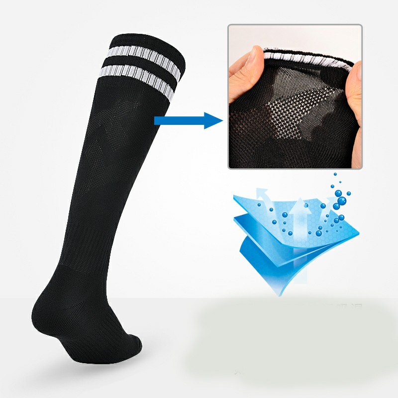 Vớ đá banh ống dài qua gối phong cách thể thao thời trang chất lượng cao