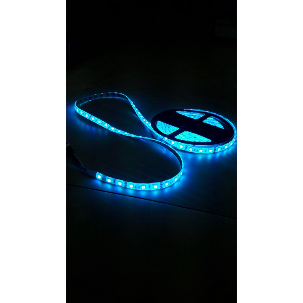[Video] Cuộn dây LED 5M có keo RGB nhấp nháy ( kèm theo remote ) - Điện Việt