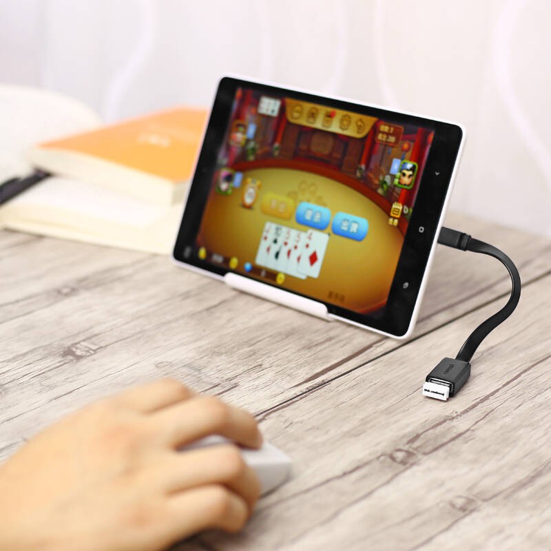 Dây Micro USB 2.0 OTG dạng tròn + dạng dẹt dài 10-12cm UGREEN US133