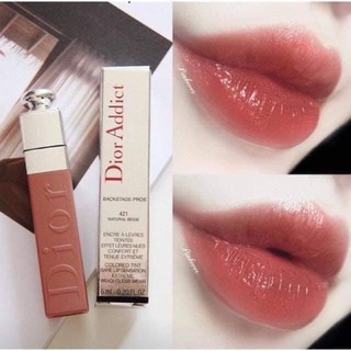 Son kem Dior  Addict Liptint 421/ 020 màu cam cháy/đỏ nâu fullbox/unbox