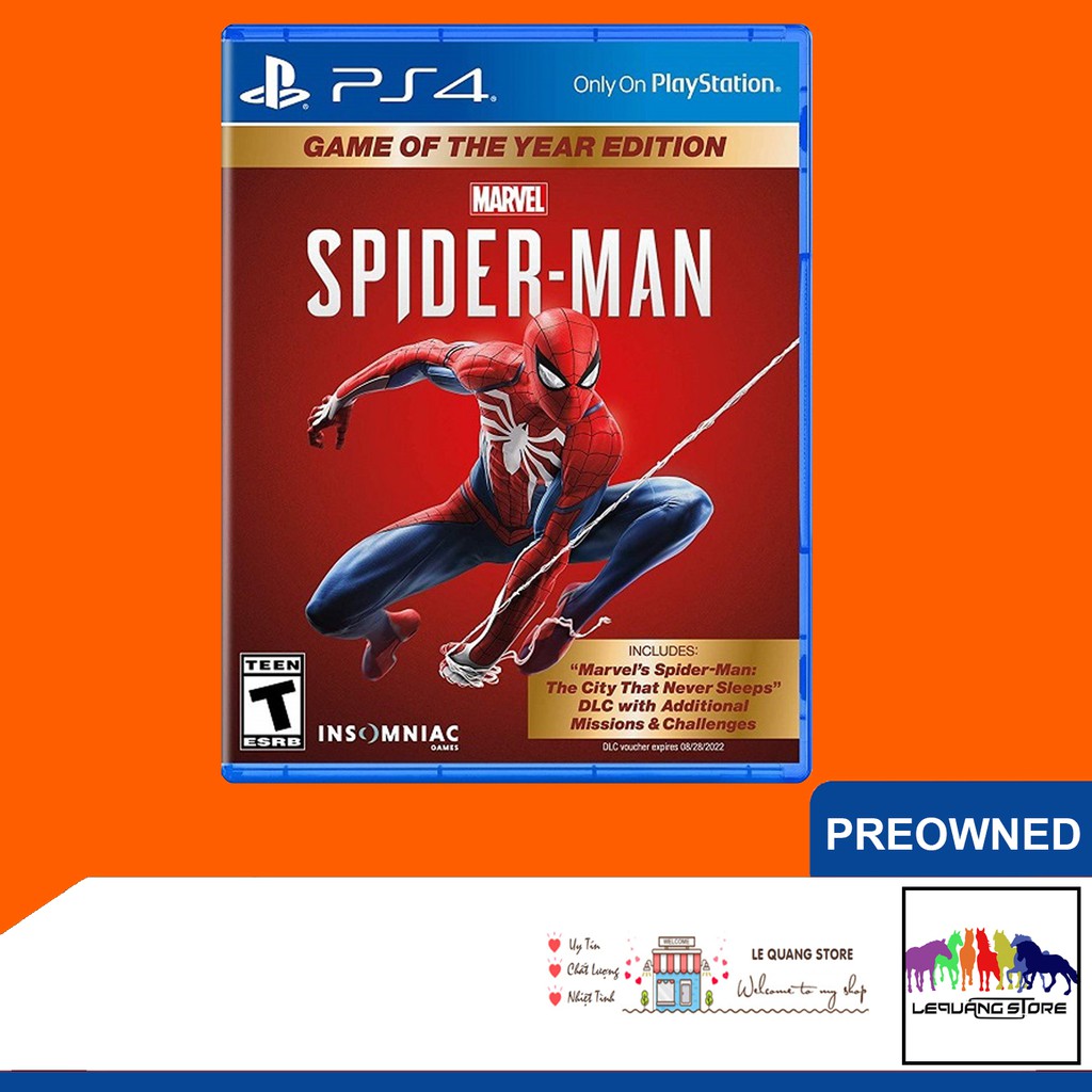 Đĩa game PS4: Marvel's Spider-Man: Game of the Year Edition