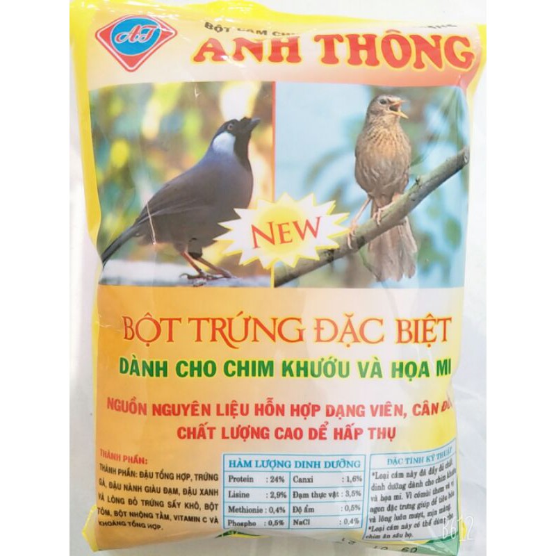 Cám cho chim khứu và hoạ mi anh Thông 150g .