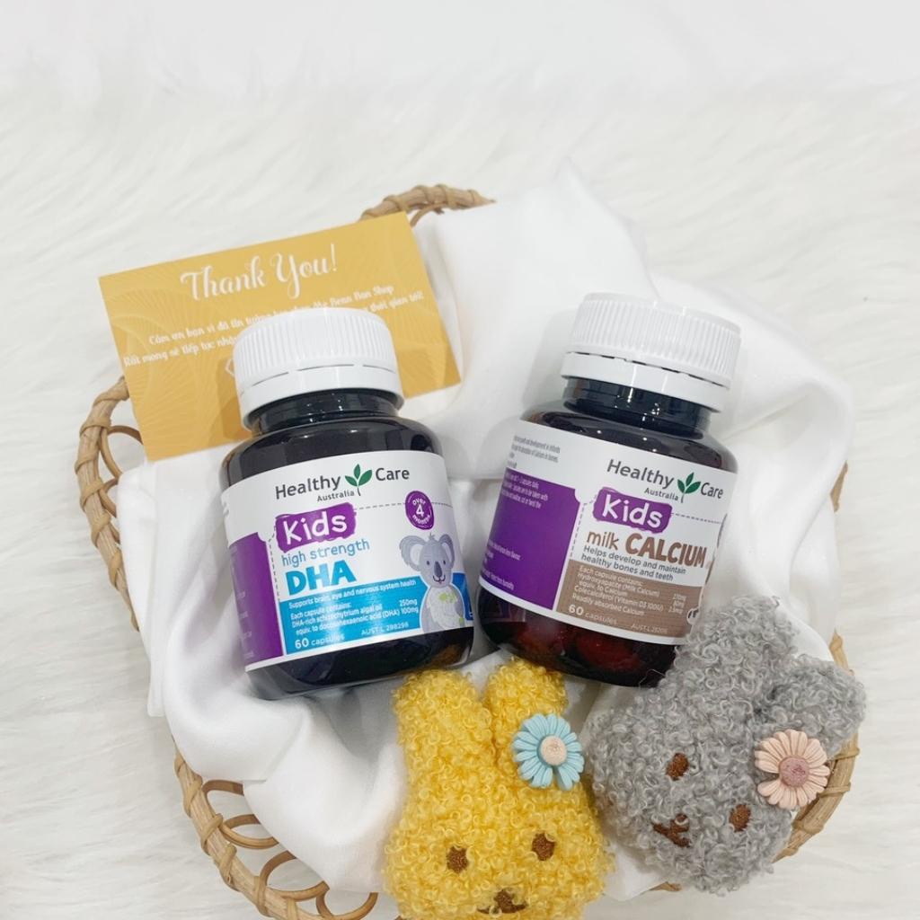 DHA Healthy Care Kid’s High DHA Úc 60 viên bổ sung omega-3 cho trí não bé từ 4 tháng tuối - mẹ bean bon