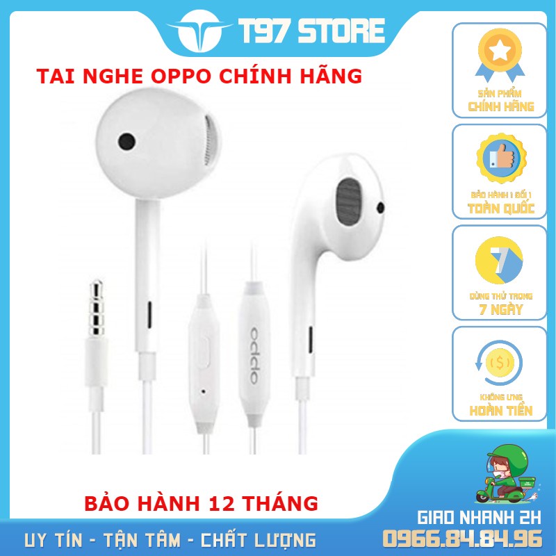 tai nghe Oppo zin chính hãng cho F3,F5,F7,F9,F11,R11,R15 -BH 12 tháng