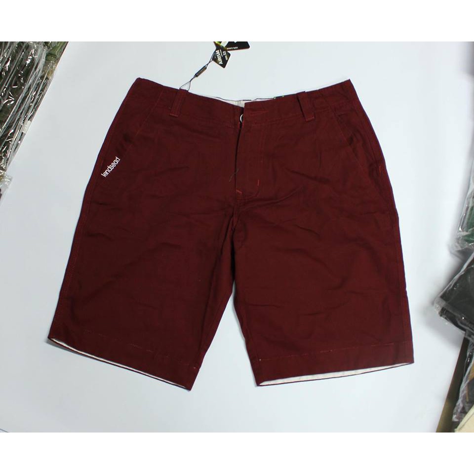 Quần Ngố kaki nam màu đỏ đô
