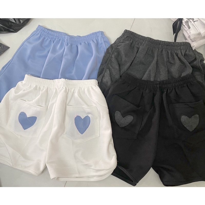 [ Rẻ vô địch ] Quần Đùi Tim Dễ Thương - Full 4 Màu