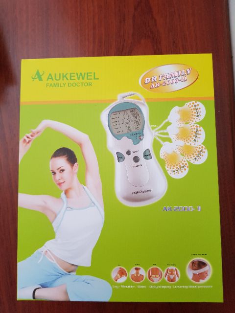 Máy massage xung điện 4 miếng dán Aukewel dr famaly ak 2000 II